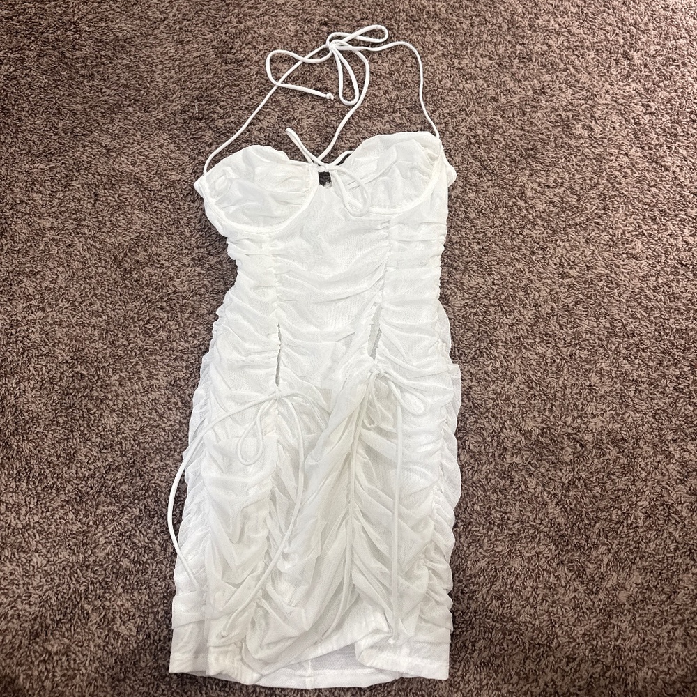 White fox boutique white mini dress